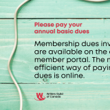 Pay dues online